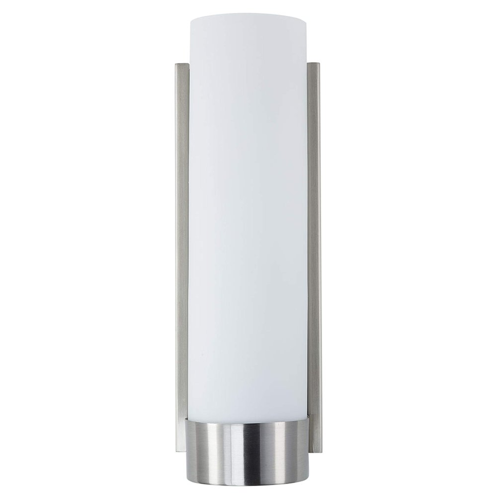 Linea di Liara Elina Brushed Nickel Wall Sconce Frosted Glass Shade Modern Sconces Wall Lighting Fixture Bathroom Sconce Vanity Wall Sconce and Wall Lamp for Living Room, UL Listed