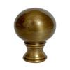 Antique Brass Sphere Finial view 1
