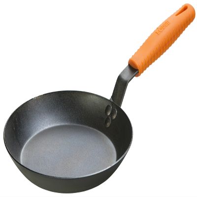 Lodge Manufacturing Company carbon steel skillet, 10-Inch, Black/Orange