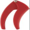 Kuhn Rikon Easy-Clean Garlic Press, No Need to Peel, 7 Red view 2