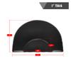 Mefeir 3' x 4' - 1 inch Thick Salon Anti Fatigue Mat for Hair Stylist, Semi Circle Comfort Barber Shop Beauty Floor Mats Under Styling Chair view 2