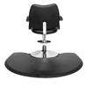 Mefeir 3' x 4' - 1 inch Thick Salon Anti Fatigue Mat for Hair Stylist, Semi Circle Comfort Barber Shop Beauty Floor Mats Under Styling Chair view 3
