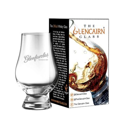 GLENCAIRN GLENFARCLAS BRANDED WHISKY GLASS IN GIFT CARTON