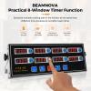 BEAMNOVA 8-Channel Digital Kitchen Timer Commercial Cooking Fryer Reminder Loud Ring Alarm Stainless Steel Adjustable Volume view 2