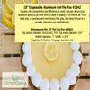 KitchenDance 10" Disposable Aluminum Foil Pie Pans - Pack of 13 | Strong & Sturdy Pie Tins for Bakers, Cooking, Kitchen, Cooks, Bakeries, Business | Oven to Table Convenience & 100% Recyclable view 2