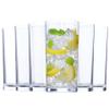 US Acrylic Classic Clear Plastic Reusable Drinking Glasses (Set of 6) 16oz Water Cups | BPA-Free Tumblers, Made in USA | Top-Rack Dishwasher Safe view 1