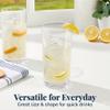 US Acrylic Classic Clear Plastic Reusable Drinking Glasses (Set of 6) 16oz Water Cups | BPA-Free Tumblers, Made in USA | Top-Rack Dishwasher Safe view 3