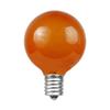 Novelty Lights 25 Pack G40 Orange Outdoor Globe Bulbs, Light Bulbs Glass Incandescent Bulbs with 3000 Hour Lifespan, Globe String Lights Replacement Bulbs view 2