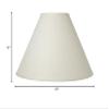 Cal Lighting SH-8108/17-OW Vertical Basic Coolie Linen Hardback Lamp Shade, Off White view 3