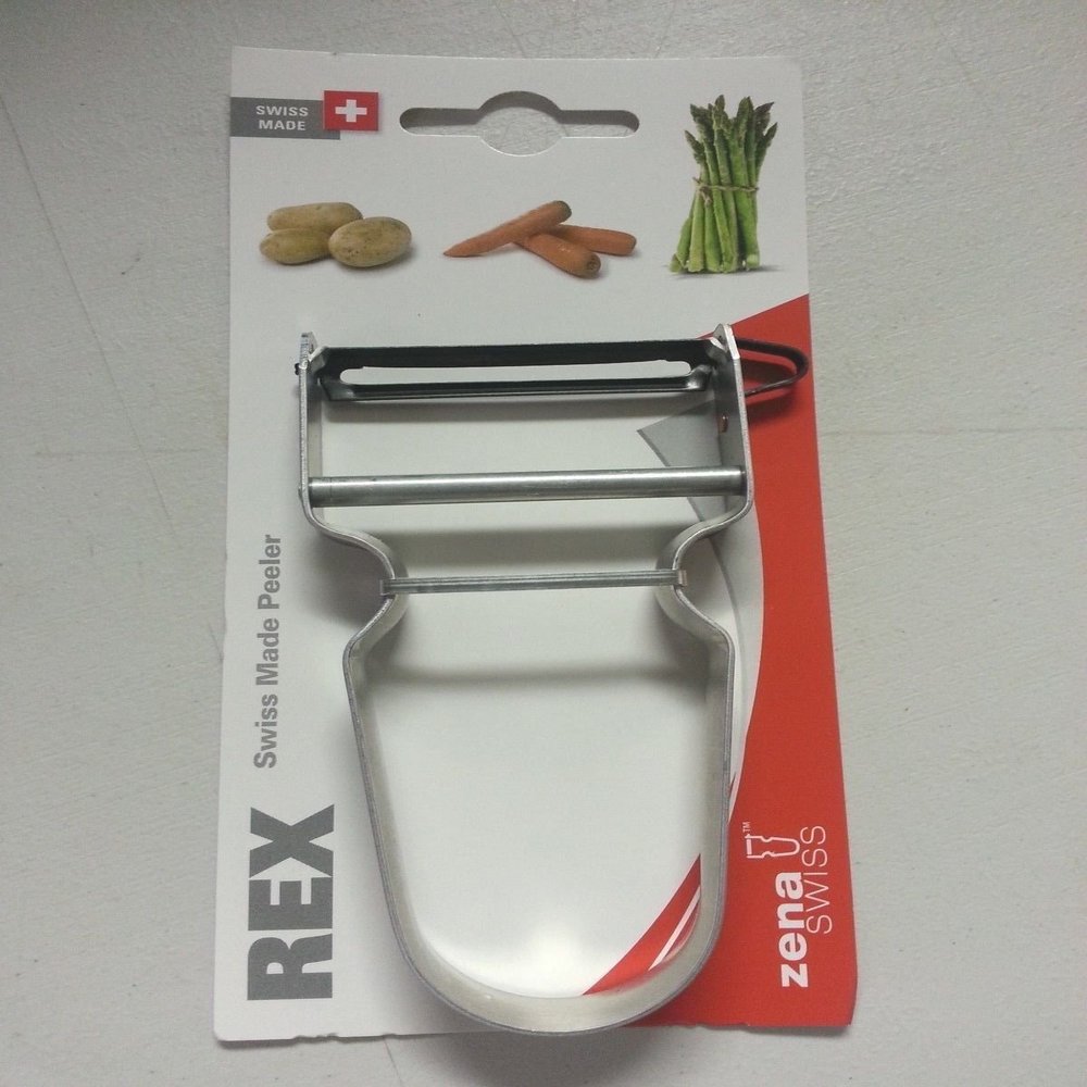 Zena Swiss REX Potato & Vegetable Peeler - Aluminium Handle