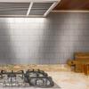 Art3d 100-Pieces Peel and Stick Tile Kitchen Backsplash Metal Wall Tiles, Brushed Aluminium Subway view 3