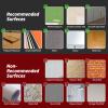 Art3d 100-Pieces Peel and Stick Tile Kitchen Backsplash Metal Wall Tiles, Brushed Aluminium Subway view 4