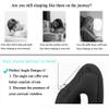 Povinmos Inflatable Travel Pillow, Airplane Neck Pillow for Sleeping, Supports Head and Chin for Airplanes,Trains,Cars and Office Napping with 3D Eye Mask and Earplugs and Portable Drawstring Bag view 4