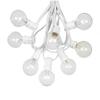 G40 Patio String Lights with 25 Clear Globe Bulbs - Hanging Garden String Lights - Vintage Backyard Patio Lights - Outdoor String Lights - Market Cafe String Lights - White Wire - 25 Foot view 1