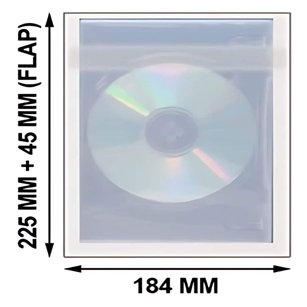 Mediaxpo 200 OPP Plastic Wrap Bag for 14 Disc DVD Case 45mm