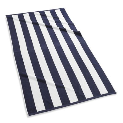Kassatex Cabana Stripe Beach Towels - Navy