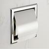 LUANT Recessed Paper Holder for Bathroom Storage, Stainless Steel, Polished Chrome view 1
