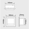 LUANT Recessed Paper Holder for Bathroom Storage, Stainless Steel, Polished Chrome view 4