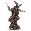 Veronese Design 11 3/4" Zeus Greek God Holding Thunderbolt with Eagle Cold Cast Resin Statue Antique Bronze Finish Sculpture view 3