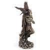 Veronese Design 11 3/4" Zeus Greek God Holding Thunderbolt with Eagle Cold Cast Resin Statue Antique Bronze Finish Sculpture view 4