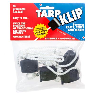 Tarp Klip Heavy Duty Tarp Clips for Fast and Easy Securing of Tarps, Made in The USA, Hurricane Clips, Car and Truck Cover, Tents, Boat Covers - Weatherproof Canopy Clamps for Indoor and Outdoor Use