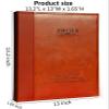 Zoview Magnetic Self-Stick Page Photo Album, Family Album, Leather Cover, Hand Made DIY Albums Holds 3x5, 4x6, 5x7, 6x8,8x10 Photos A52035 (Red Brown, Large) view 3