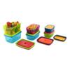 Fit & Fresh Kids' Healthy Lunch Set, 14-Piece Value Reusable Container Set with Removable Ice Packs, Leak-Proof, BPA-Free, Portion Control, Multicolor view 3