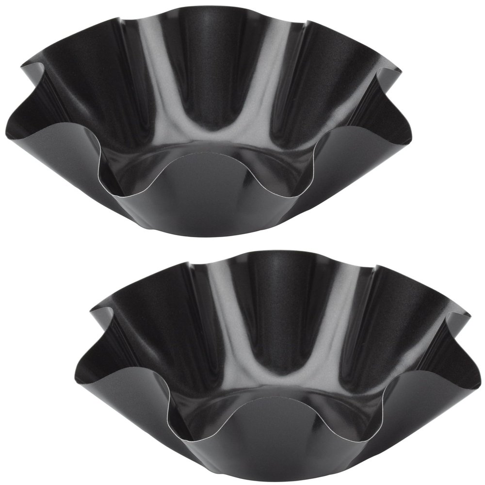 HIC Kitchen Non-Stick Tortilla Bowl Makers, Carbon Steel, PFOA Free, 8.5 x 2.5-Inches, Set of 2