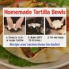 HIC Kitchen Non-Stick Tortilla Bowl Makers, Carbon Steel, PFOA Free, 8.5 x 2.5-Inches, Set of 2 view 2