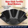 HIC Kitchen Non-Stick Tortilla Bowl Makers, Carbon Steel, PFOA Free, 8.5 x 2.5-Inches, Set of 2 view 4