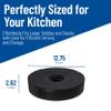 Carlisle FoodService Products Jumbo Server Tortilla Server with Insulated Lid for Kitchens, Restaurants, Catering, Plastic, 12.75 X 2.625 Inches, Black view 4