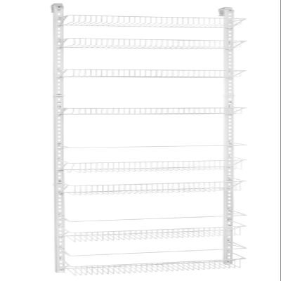 ClosetMaid Adjustable Organizer Rack with Baskets Wall or Over Door Mount, for Kitchen, Pantry, Utility Room, Closet, 18 in. W, White Finish