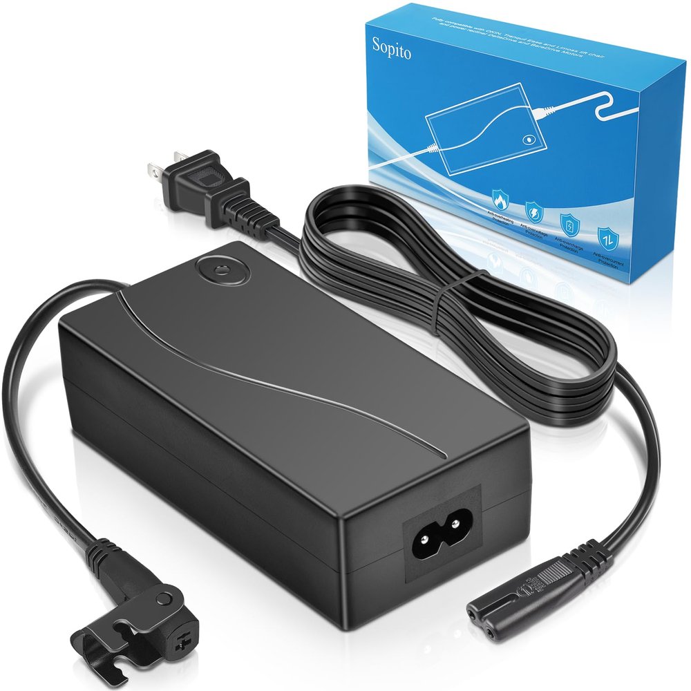 Power Recliner Power Supply, Sopito 2-Pin AC/DC Adapter 100-240V, Quality 29V 2A Switching Transformer, Replacement Part for Recliner Couch/Electric Sofa/Lift Chair/Standing Desk