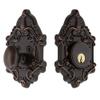 Nostalgic Warehouse Victorian Single Cylinder Deadbolt, Timeless Bronze, Key Lock, 2-3/8" view 1