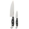 HENCKELS Statement Razor-Sharp 2-pc Chef Knife Set, German Engineered Informed by 100+ Years of Mastery, Black/Stainless Steel view 1