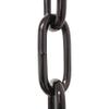 RCH Hardware CH-S59-06-BLK Steel Chandelier Chain 3 Gauge, Black (1 Foot) view 1