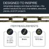 RCH Hardware CH-S59-06-BLK Steel Chandelier Chain 3 Gauge, Black (1 Foot) view 2
