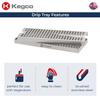 Kegco Dp-125-D Surface Mount Drip Tray with Drain, 12", Stainless Steel view 3