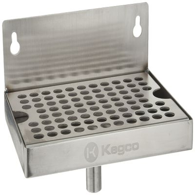 Kegco Dp-64-D Wall Mount Drip Tray, 6", Stainless Steel