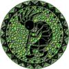 Drop-in Kokopelli Vinyl Swimming Pool Mat (29" x 29", Green) view 1