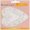Royal Lace Paper Doilies, 4" Heart White 24/Pkg view 1