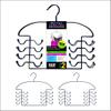 Tank Top Closet Organizer Hangers 2-Pc Set by Dr. Organizer  Black Steel, USA Patented  Space-Saving Multi-Hanger Holds 8 Garments  Rust-Resistant, Ultra-Thin, Durable for Closet & Laundry view 1