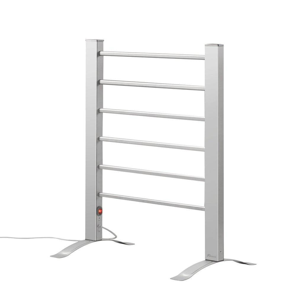 Pursonic TW300 6-Bar Freestanding or Wall Mountable Towel Warmer,Silver