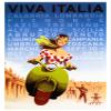 Viva Italia Poster, Vintage Italian Travel Poster, Italy, Vespa, Bella Donna, Art Print view 1