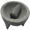 Made in Mexico Genuine Mexican Manual Guacamole Salsa Maker Volcanic Lava Rock Stone Molcajete/Tejolote Mortar and Pestle Herbs Spices Grains 8" Large view 1