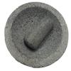 Made in Mexico Genuine Mexican Manual Guacamole Salsa Maker Volcanic Lava Rock Stone Molcajete/Tejolote Mortar and Pestle Herbs Spices Grains 8" Large view 3