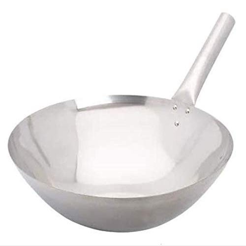 16" Single Handle Stainless Steel Chinese Wok