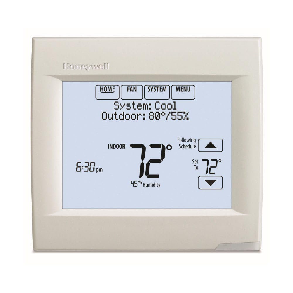 Honeywell TH8110R1008 Vision Pro 8000 Touch Screen Single Stage Thermostat with Red Link Technology