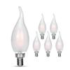 carryBC Candelabra LED Bulbs 2700K 40w Equivalent Improve Flame tip Frosted Glass E12 Base Warm White Decoration E12 LED Bulb Dimmable 6 Pack view 1