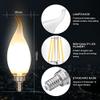 carryBC Candelabra LED Bulbs 2700K 40w Equivalent Improve Flame tip Frosted Glass E12 Base Warm White Decoration E12 LED Bulb Dimmable 6 Pack view 4